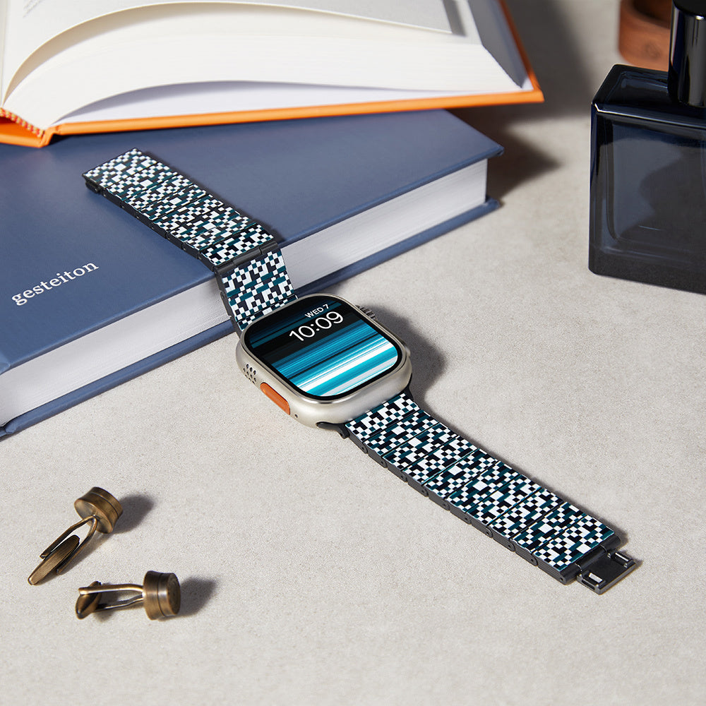 Watch Serisi Uyumlu Aramid Fiber ve Karbon Fiber Pitaka Dreamland ChromaCarbon Serisi Mosaic Universal Kordon