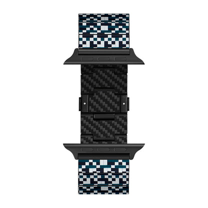 Watch Serisi Uyumlu Aramid Fiber ve Karbon Fiber Pitaka Dreamland ChromaCarbon Serisi Mosaic Universal Kordon