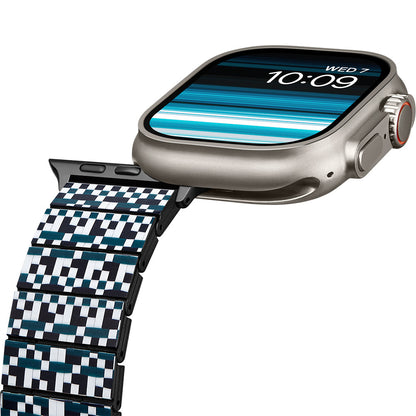 Watch Serisi Uyumlu Aramid Fiber ve Karbon Fiber Pitaka Dreamland ChromaCarbon Serisi Mosaic Universal Kordon