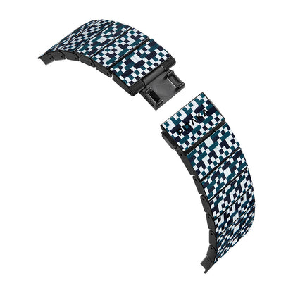 Watch Serisi Uyumlu Aramid Fiber ve Karbon Fiber Pitaka Dreamland ChromaCarbon Serisi Mosaic Universal Kordon