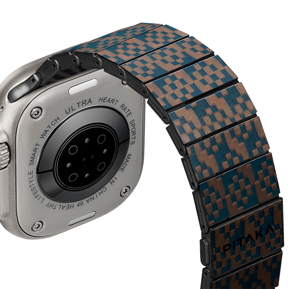 Watch Serisi Uyumlu Aramid Fiber ve Karbon Fiber Pitaka Dreamland ChromaCarbon Serisi Stairs Universal Kordon