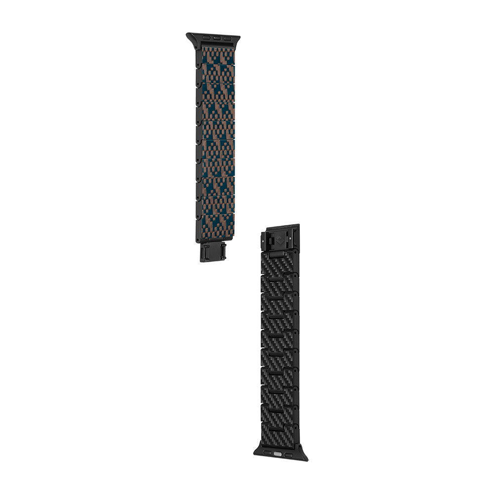 Watch Serisi Uyumlu Aramid Fiber ve Karbon Fiber Pitaka Dreamland ChromaCarbon Serisi Stairs Universal Kordon