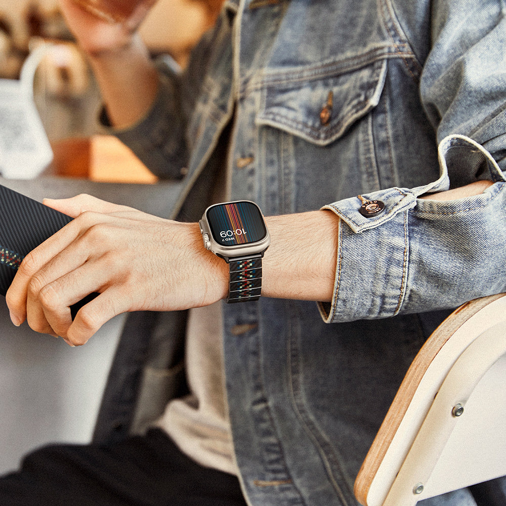 Watch Serisi Uyumlu Aramid Fiber ve Karbon Fiber Pitaka Modern Serisi Rhapsody Universal Kordon