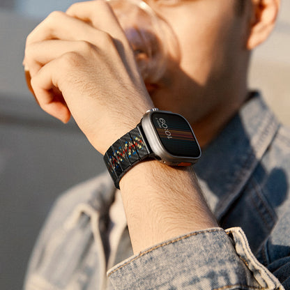 Watch Serisi Uyumlu Aramid Fiber ve Karbon Fiber Pitaka Modern Serisi Rhapsody Universal Kordon