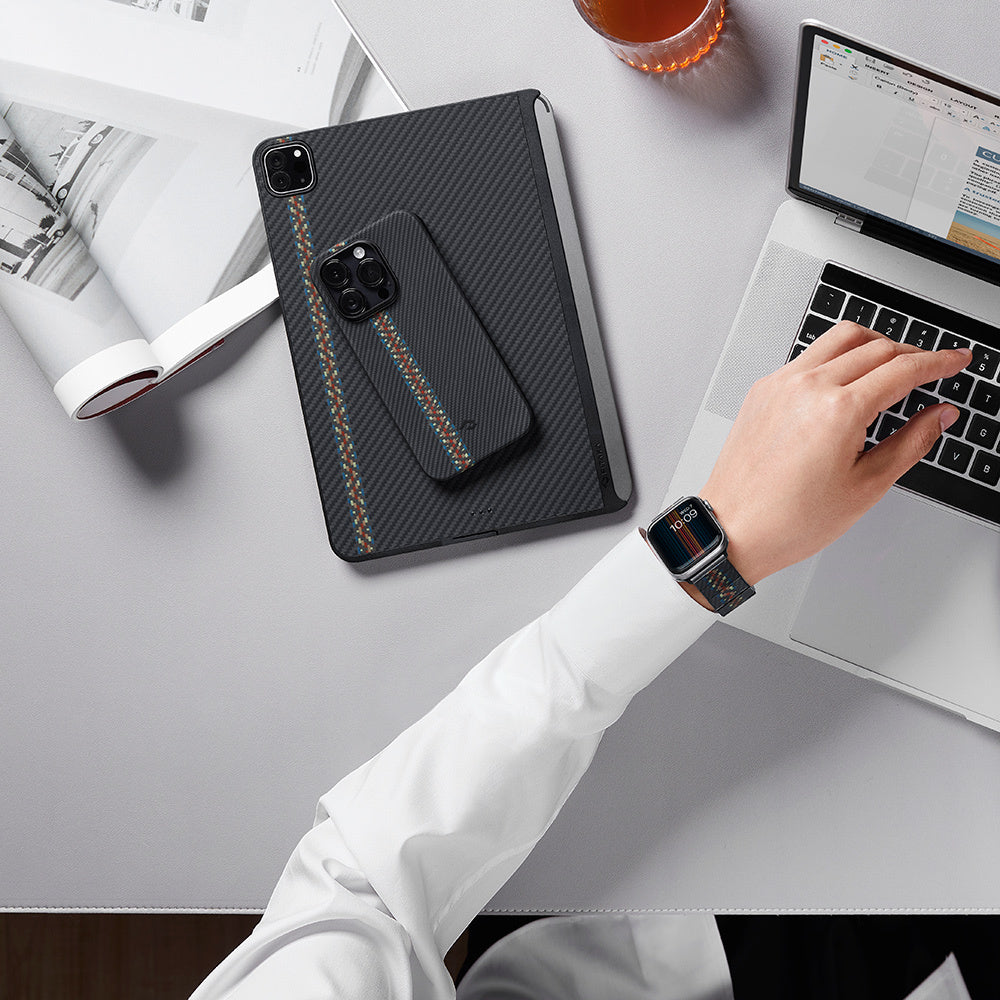 Watch Serisi Uyumlu Aramid Fiber ve Karbon Fiber Pitaka Modern Serisi Rhapsody Universal Kordon