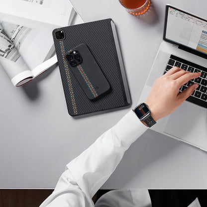 Watch Serisi Uyumlu Aramid Fiber ve Karbon Fiber Pitaka Modern Serisi Rhapsody Universal Kordon