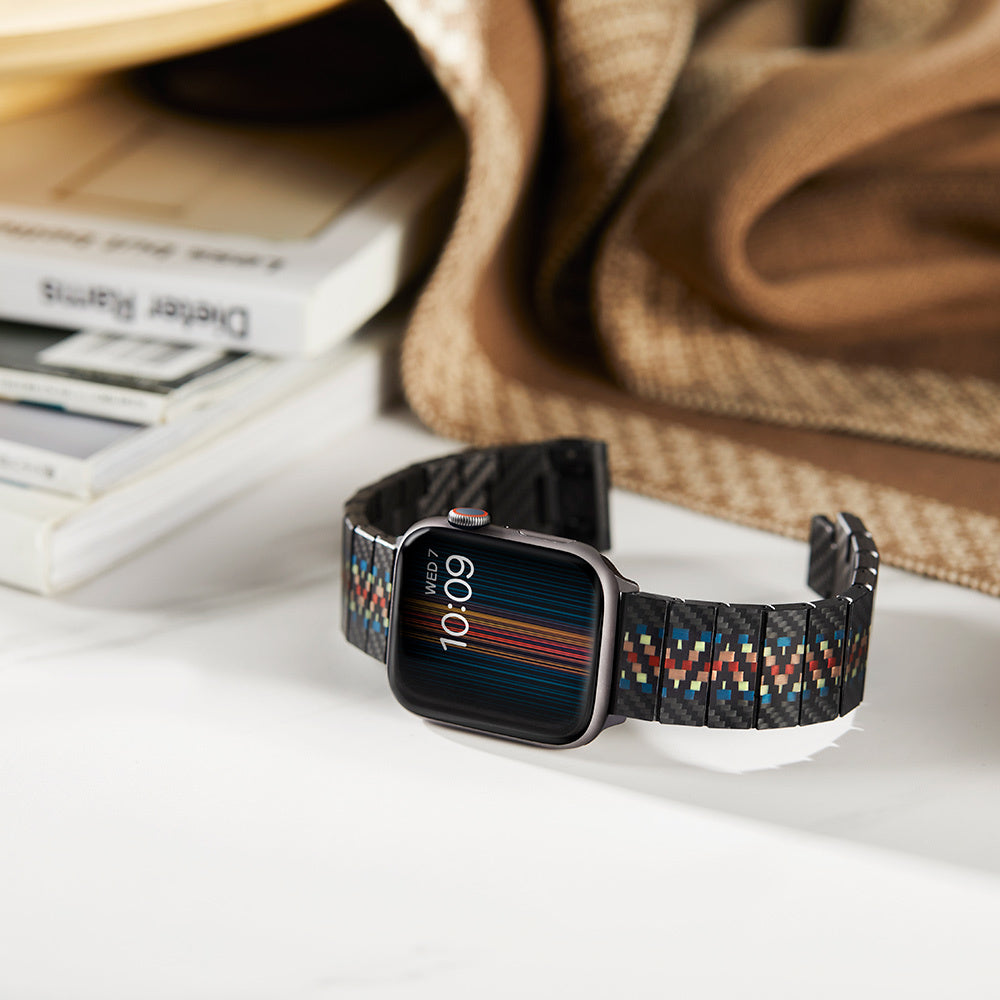 Watch Serisi Uyumlu Aramid Fiber ve Karbon Fiber Pitaka Modern Serisi Rhapsody Universal Kordon