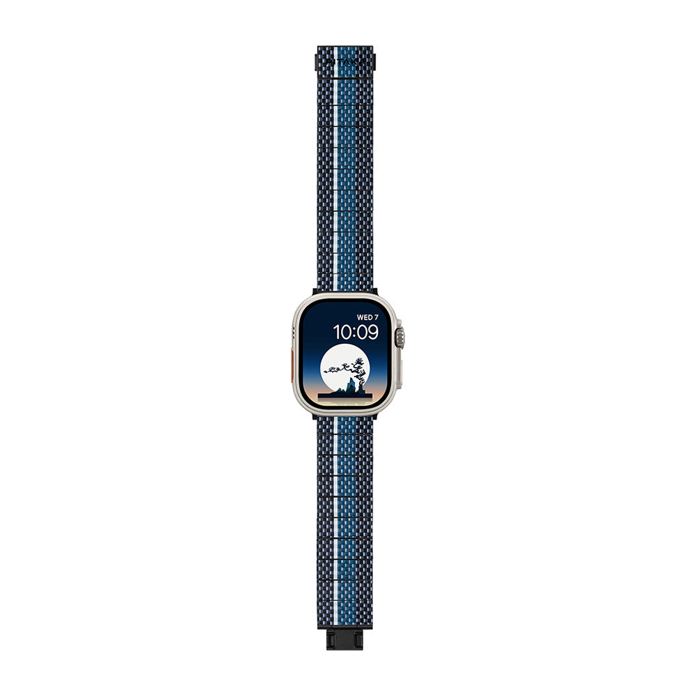 Watch Serisi Uyumlu Aramid Fiber ve Karbon Fiber Pitaka Poetry of Things ChromaCarbon Serisi Moon Universal Kordon