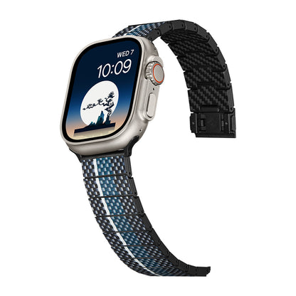 Watch Serisi Uyumlu Aramid Fiber ve Karbon Fiber Pitaka Poetry of Things ChromaCarbon Serisi Moon Universal Kordon