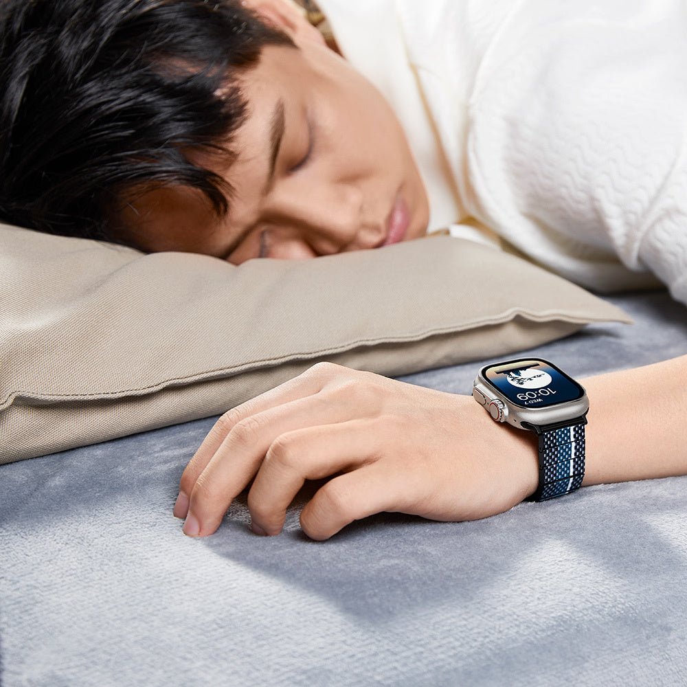 Watch Serisi Uyumlu Aramid Fiber ve Karbon Fiber Pitaka Poetry of Things ChromaCarbon Serisi Moon Universal Kordon