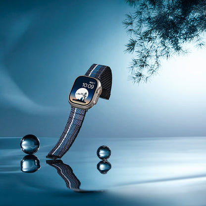 Watch Serisi Uyumlu Aramid Fiber ve Karbon Fiber Pitaka Poetry of Things ChromaCarbon Serisi Moon Universal Kordon