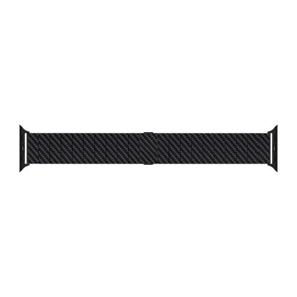 Watch Serisi Uyumlu Karbon Fiber Pitaka Modern Serisi Black-Grey Twill Universal Kordon