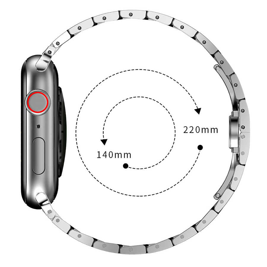 Watch Ultra 49mm Kordon KRD-63 Metal Strap Kayış
