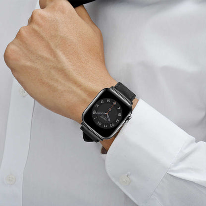 Watch Ultra 49mm Kordon Wiwu Attleage Watchband Hakiki Deri Strap Kayış