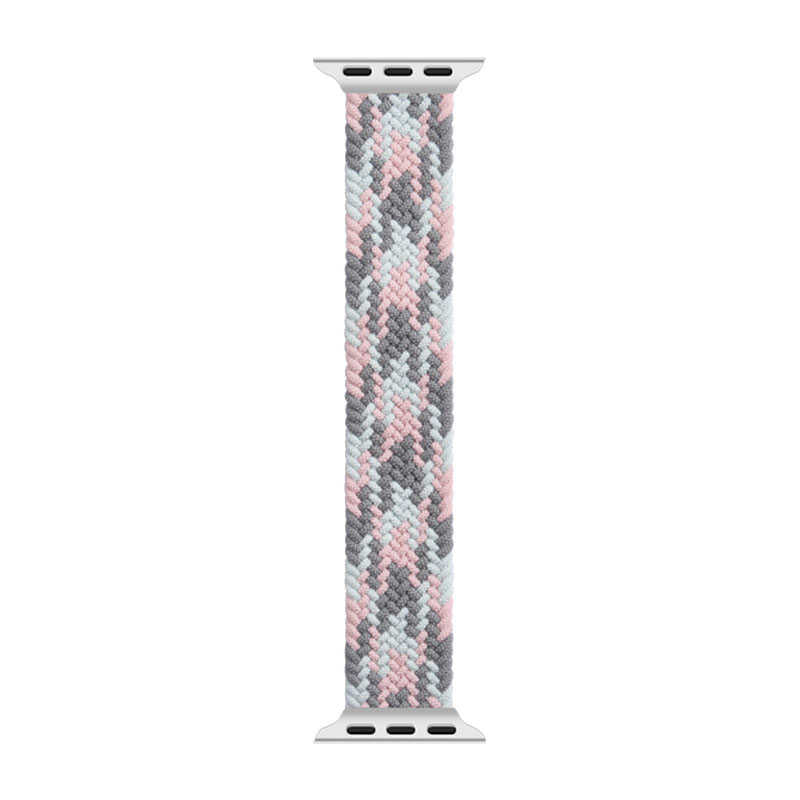 Watch Ultra 49mm Kordon Wiwu Braided Solo Loop Contrast Color Medium Strap Kayış
