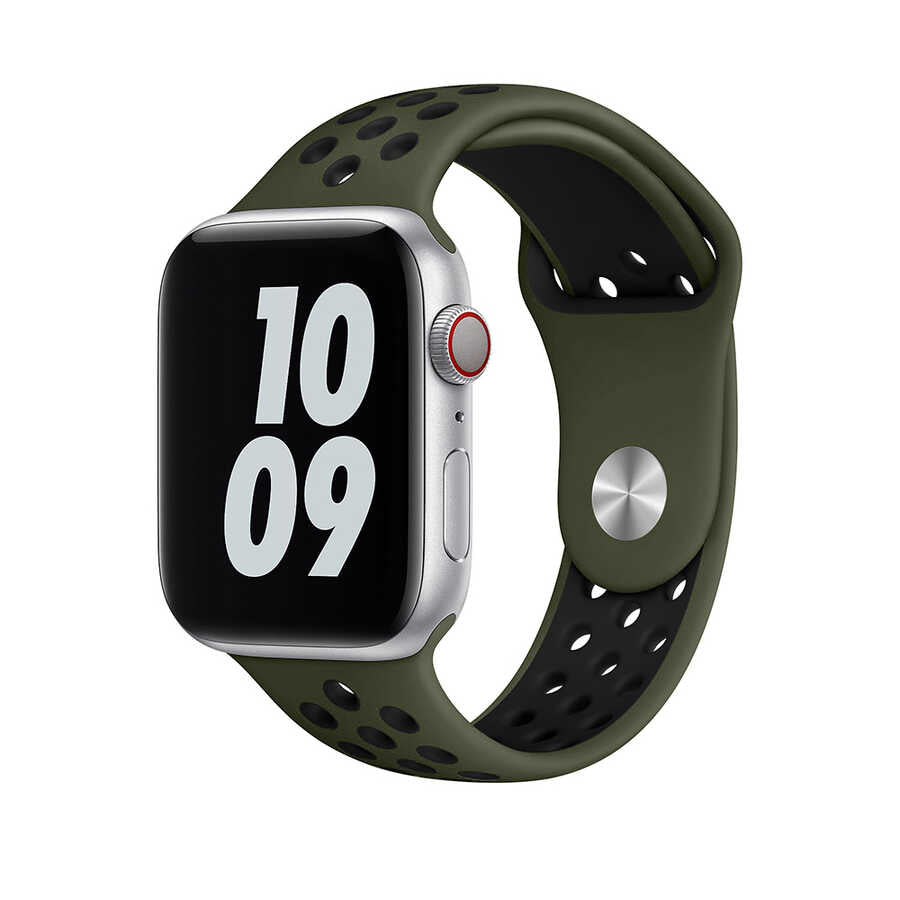 Watch Ultra 49mm Kordon Wiwu Dual Color Sport Band Silikon Strap Kayış