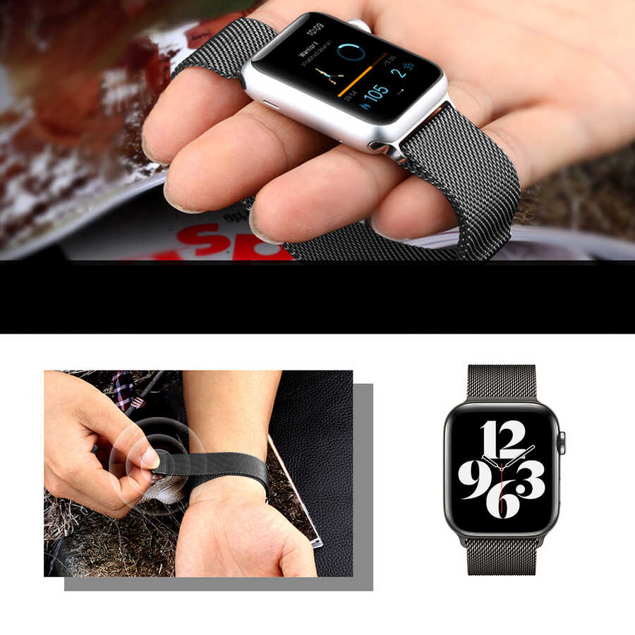 Watch Ultra 49mm Kordon Wiwu Minalo Metal Strap Kayış