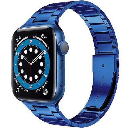 Watch Ultra 49mm Kordon Wiwu Ultra Thin Steel Belt Three Beads Metal Strap Kayış