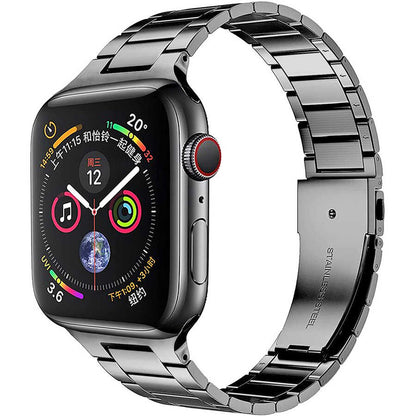 Watch Ultra 49mm Kordon Wiwu Ultra Thin Steel Belt Three Beads Metal Strap Kayış