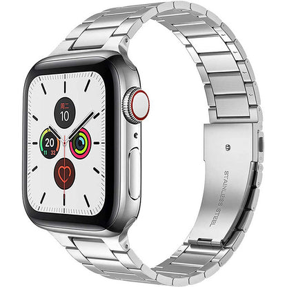 Watch Ultra 49mm Kordon Wiwu Ultra Thin Steel Belt Three Beads Metal Strap Kayış