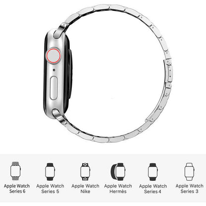 Watch Ultra 49mm Kordon Wiwu Ultra Thin Steel Belt Three Beads Metal Strap Kayış