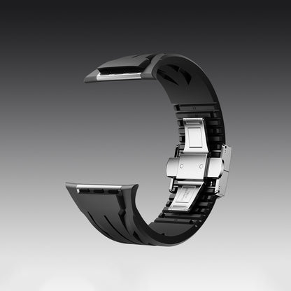 Watch Ultra 49mm KRD-127 Metal Tokalı Silikon Kordon