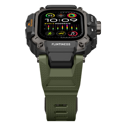 Watch Ultra 49mm Mohseven iWatch Punk Fortress Serisi Kasa Koruyuculu Silikon Kordon