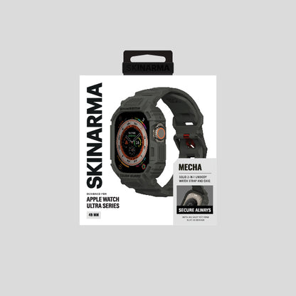 Watch Ultra 49mm Skinarma Mecha 2in1 TPU Kasa Koruyucu + Silikon Kordon