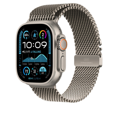 Watch Ultra 49mm Zore KRD-100 Titanyum Hasır Kordon