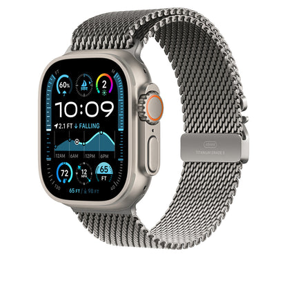 Watch Ultra 49mm Zore KRD-100 Titanyum Hasır Kordon