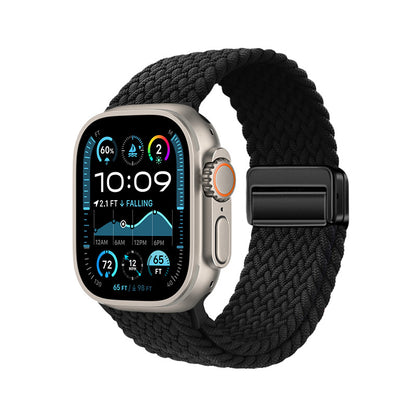 Watch Ultra 49mm Zore KRD-134 Örgü Tasarımlı Hasır Kordon Strap Kayış
