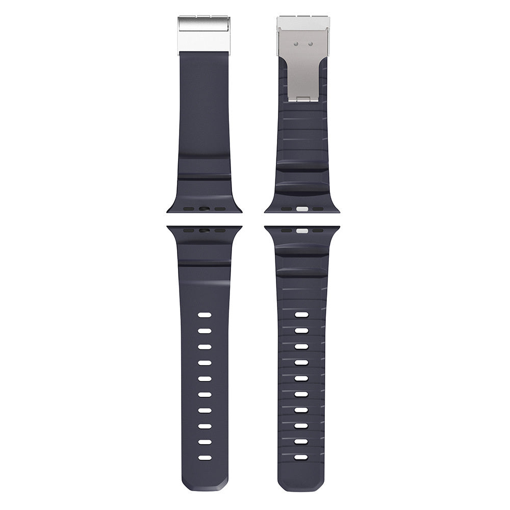 Watch Ultra 49mm Zore KRD-145 Metal Tokalı Silikon Kordon