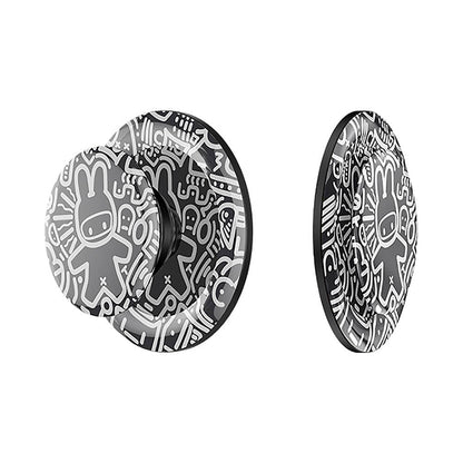 Benks Black and White Bunny Tasarımlı Magnetik Pop Soket Stand