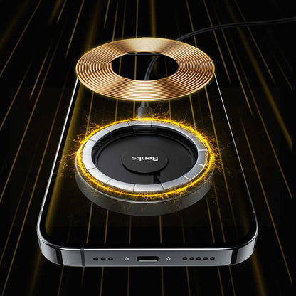 Benks W09 Şeffaf Görünümlü M-safe Wireless Şarj Aleti