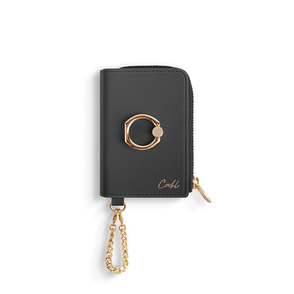 Coehl Mirelle Serisi Fermuar Bölmeli Ring Standlı Magnetik Kartlık