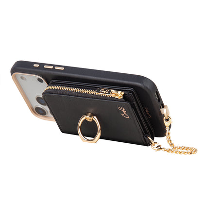 Coehl Mirelle Serisi Fermuar Bölmeli Ring Standlı Magnetik Kartlık