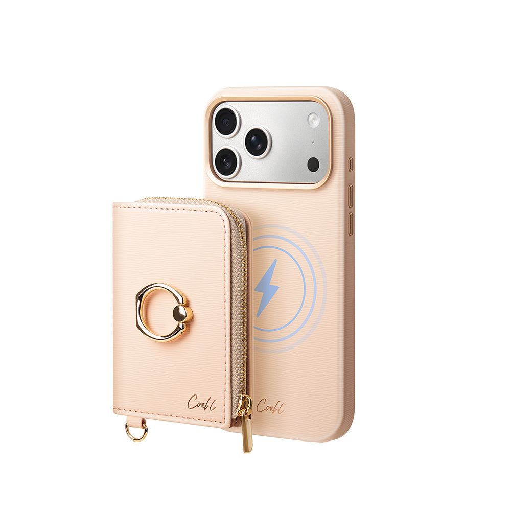 Coehl Mirelle Serisi Fermuar Bölmeli Ring Standlı Magnetik Kartlık