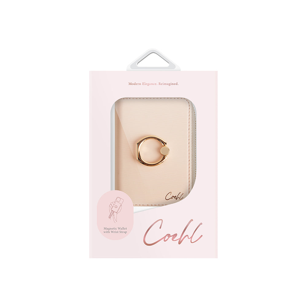 Coehl Mirelle Serisi Fermuar Bölmeli Ring Standlı Magnetik Kartlık