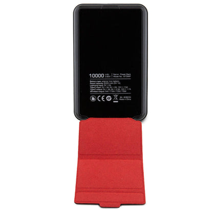 Ferrari 973WP Orijinal Lisanslı M-safe Şarj Özellikli Standlı Metal Logolu Powerbank 10.000mAh