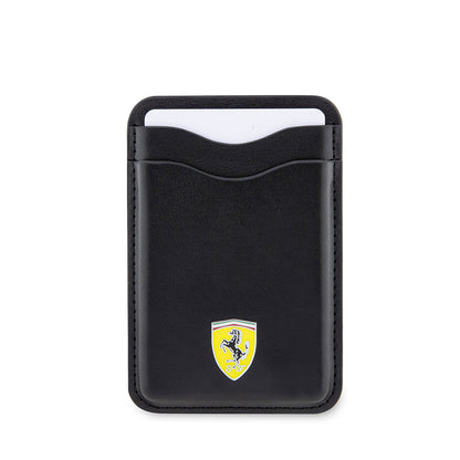 Ferrari Orijinal Lisanslı Magnetik Metal Logolu PU Deri Kartlık