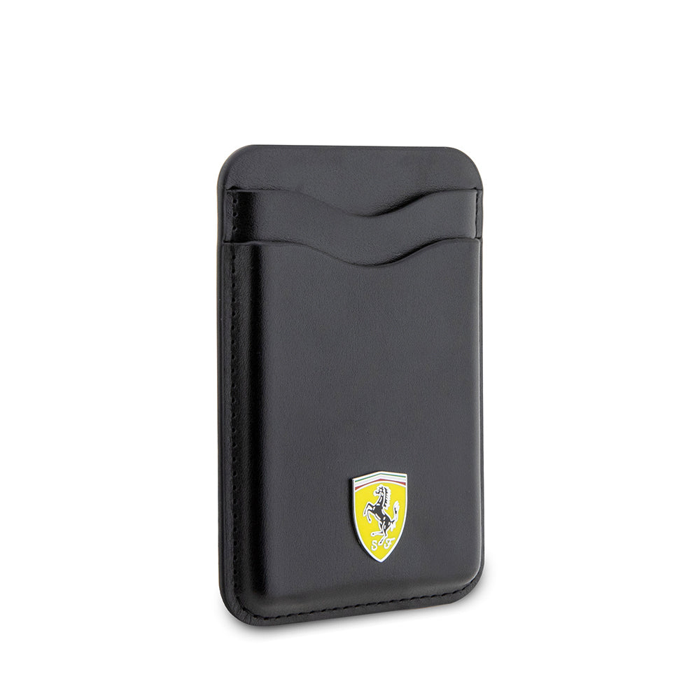 Ferrari Orijinal Lisanslı Magnetik Metal Logolu PU Deri Kartlık