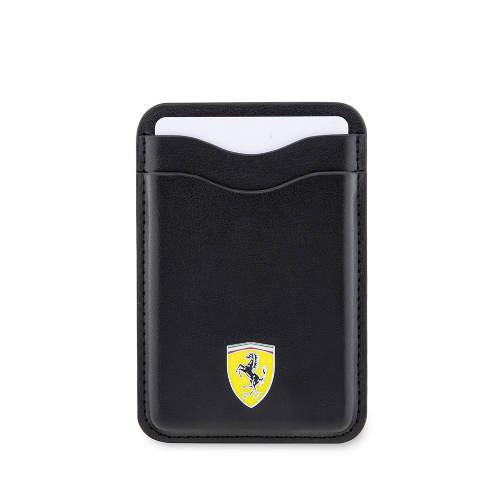 Ferrari Orijinal Lisanslı Magnetik Metal Logolu PU Deri Kartlık