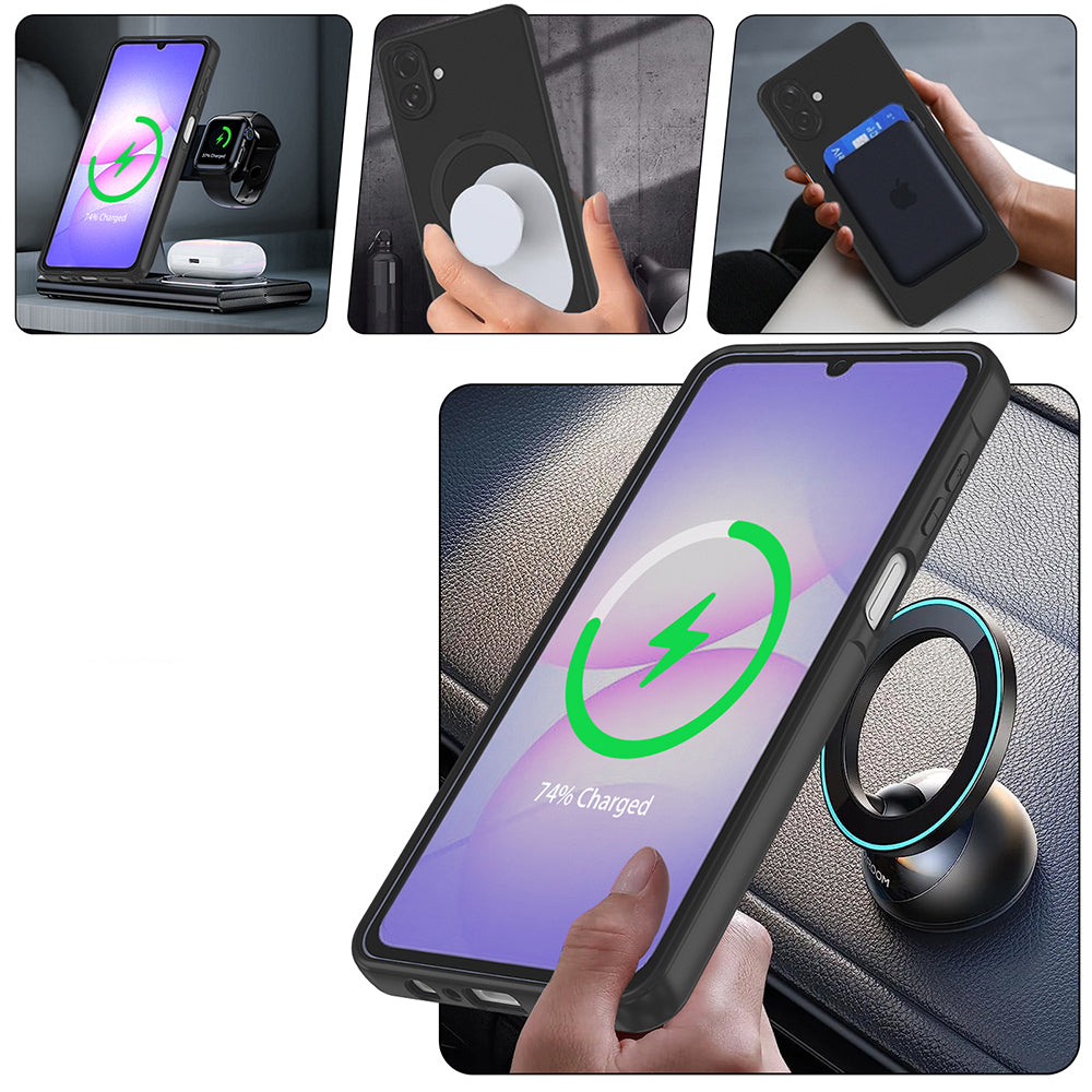 Galaxy A07 Kılıf M-safe Şarj Özellikli Standlı Zore Samara Kılıf