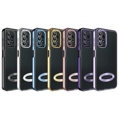 Galaxy A13 4G Kılıf Kamera Korumalı Logo Gösteren Zore Omega Kılıf