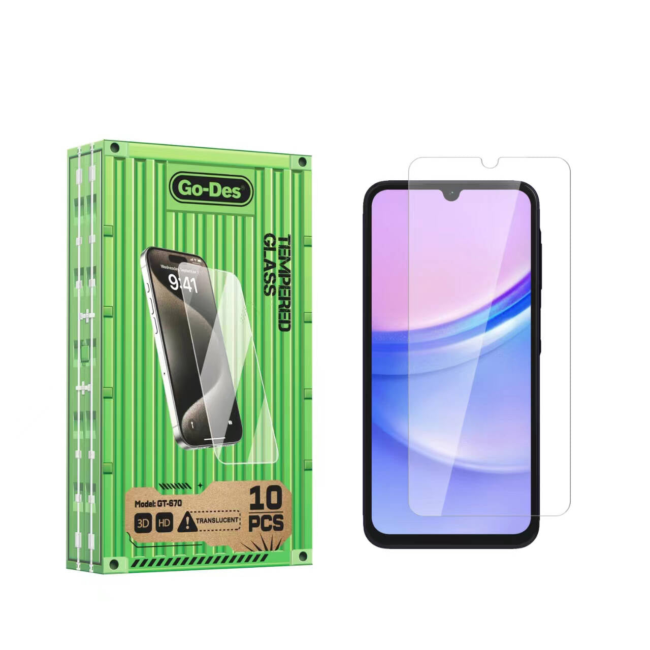 Galaxy A15 Go Des Parmak İzi Bırakmayan 9H Oleofobik Bom Glass Ekran Koruyucu