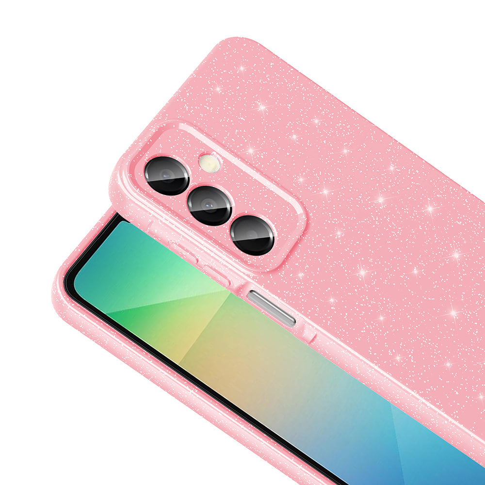 Galaxy A16 Kılıf Kamera Korumalı Simli Lüks Zore Koton Kılıf