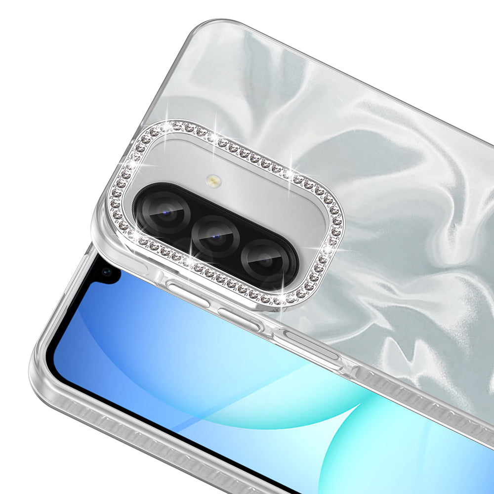 Galaxy A17 Kılıf Airbagli Parlak Taş Detay Tasarımlı Zore Esila Kılıf