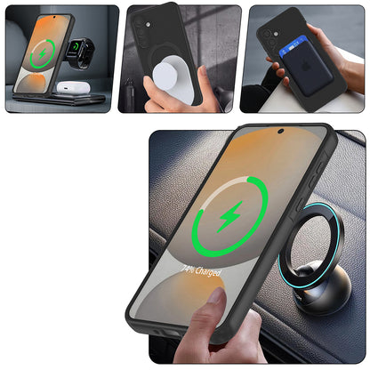 Galaxy A17 Kılıf M-safe Şarj Özellikli Standlı Zore Samara Kılıf