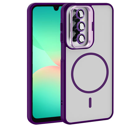 Galaxy A17 Kılıf Standlı ve Kamera Lens Hediyeli Zore Etro Kılıf