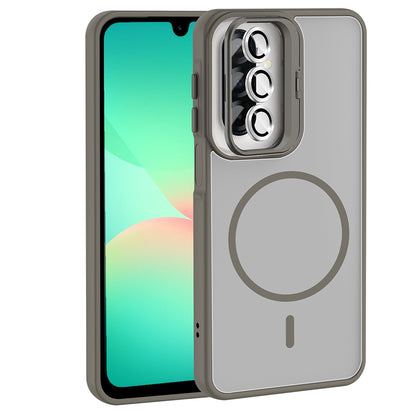 Galaxy A17 Kılıf Standlı ve Kamera Lens Hediyeli Zore Etro Kılıf